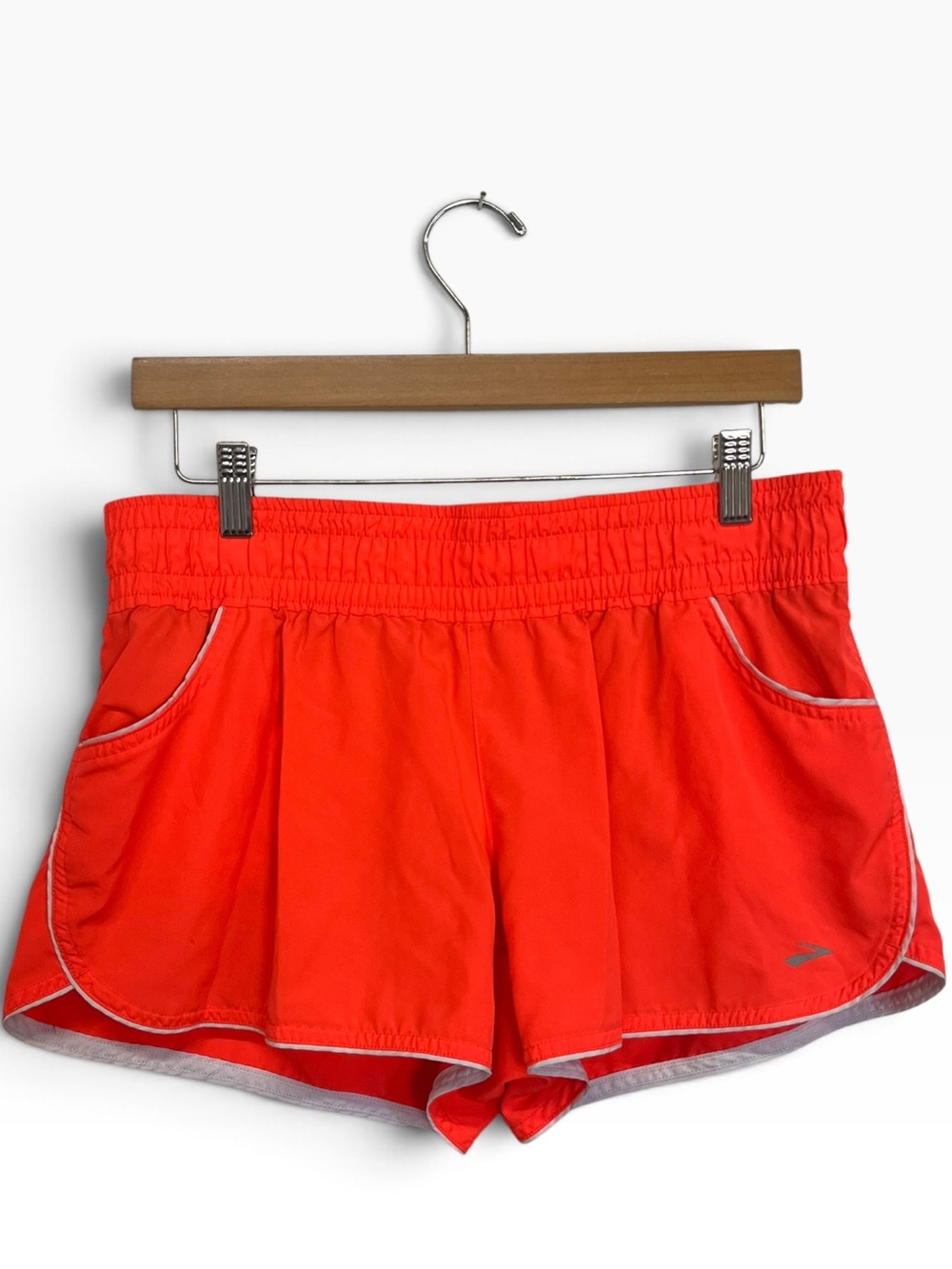 Brooks | Women's Orange Red Athletic Running Shorts L